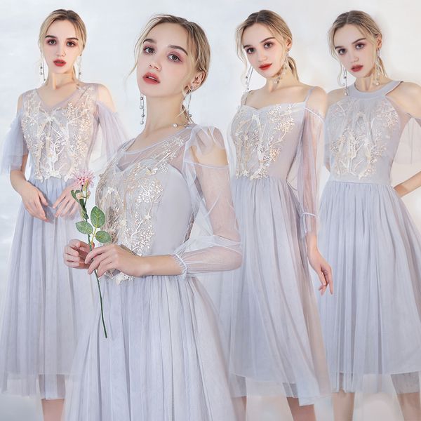 summer temperament three quarter sleeve halter backless bandage slim solid color flowers elegant party bridesmaid dresses 9855, Black
summer temperament three quarter sleeve halter backless bandage slim solid color flowers elegant party bridesmaid dresses 9855, Black