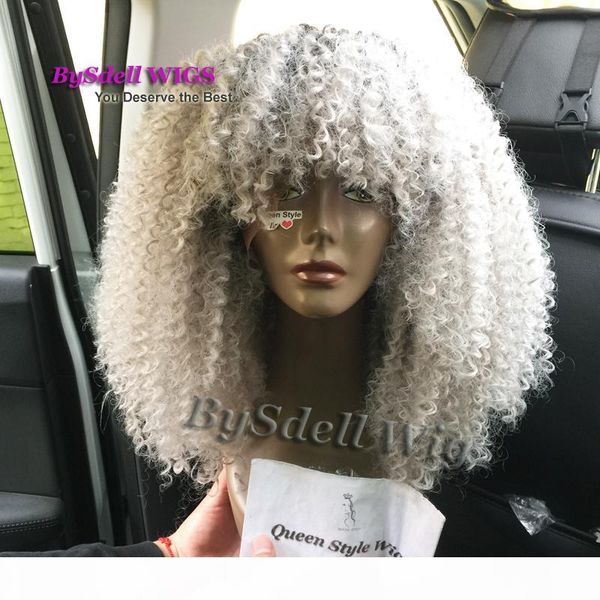 beauty afro kinky curly wig synthetic lace front wigs with black roots ombre grey lace front wig gray peluca for black women
beauty afro kinky curly wig synthetic lace front wigs with black roots ombre grey lace front wig gray peluca for black women