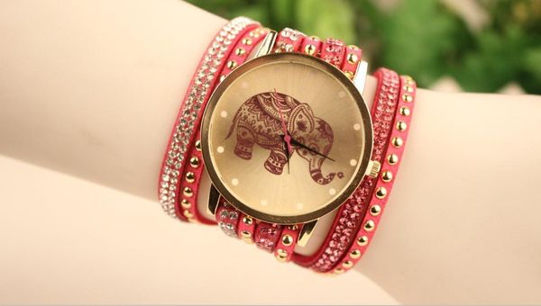 elephant charm handmade leather wristwatch women bracelet watches for ladies christmas gift fashion animal watches, Silver
elephant charm handmade leather wristwatch women bracelet watches for ladies christmas gift fashion animal watches, Silver