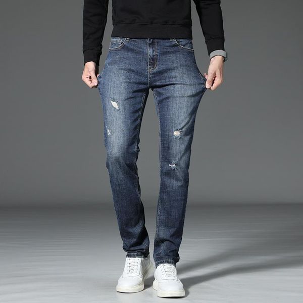 men's jeans spring streetwear men trendy fashion slim skinny stretch casual straight motorcycle pant male pencil denim trouser size 46, Blue
men's jeans spring streetwear men trendy fashion slim skinny stretch casual straight motorcycle pant male pencil denim trouser size 46, Blue
