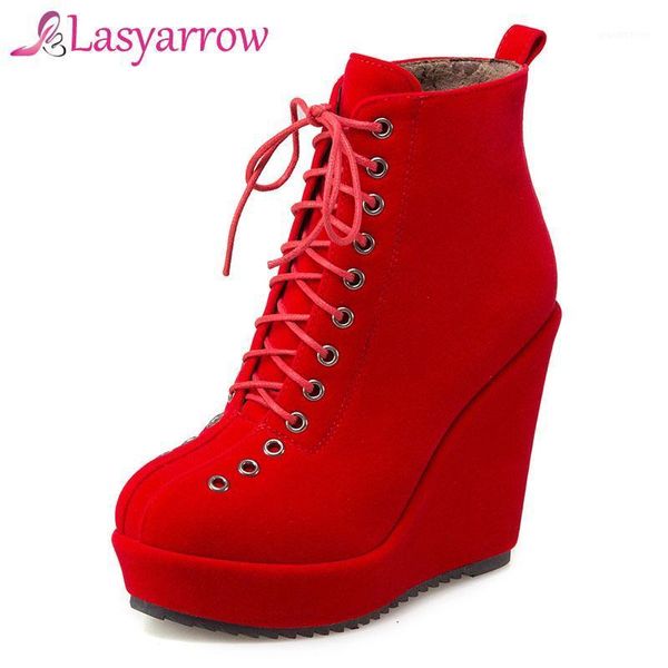 boots lasyarrow round toe platform shoes woman black red lace up ankle for women fashion casual ladies footwear plus size j1291
boots lasyarrow round toe platform shoes woman black red lace up ankle for women fashion casual ladies footwear plus size j1291