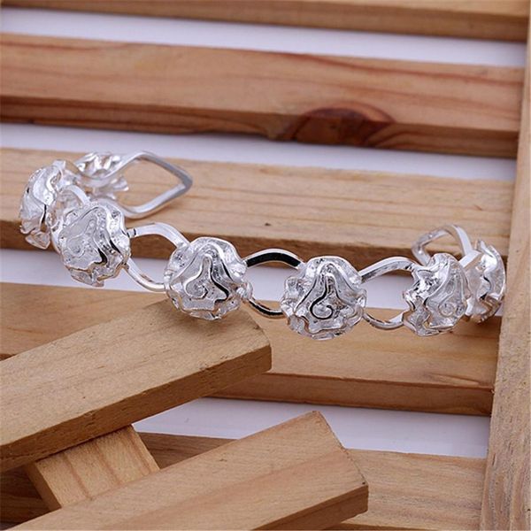 silver color accessories beautiful fashion seven roses flower bracelet selling classic models silver jewelry h sqchjb, Black
silver color accessories beautiful fashion seven roses flower bracelet selling classic models silver jewelry h sqchjb, Black