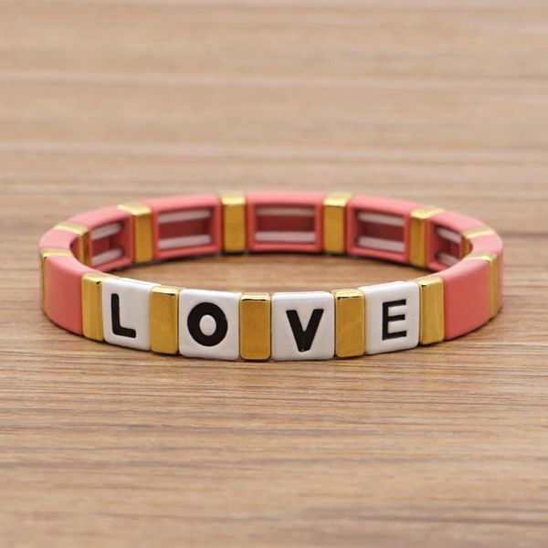 shinus love letter bracelet boho jewelry enamel tile bead women's bracelets on hand wholesale metal 2020 ins fashion gift, Golden;silver
shinus love letter bracelet boho jewelry enamel tile bead women's bracelets on hand wholesale metal 2020 ins fashion gift, Golden;silver