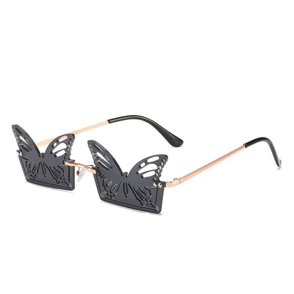 sunglasses 2021 rimless butterfly sun glasses women designer fashion steampunk vintage shades eyewear uv400, White;black
sunglasses 2021 rimless butterfly sun glasses women designer fashion steampunk vintage shades eyewear uv400, White;black