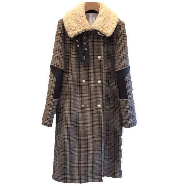 lamb winter stitching 2020 thick hair woolen new women long double fashion straight breasted wool coat rdwbw, Black
lamb winter stitching 2020 thick hair woolen new women long double fashion straight breasted wool coat rdwbw, Black