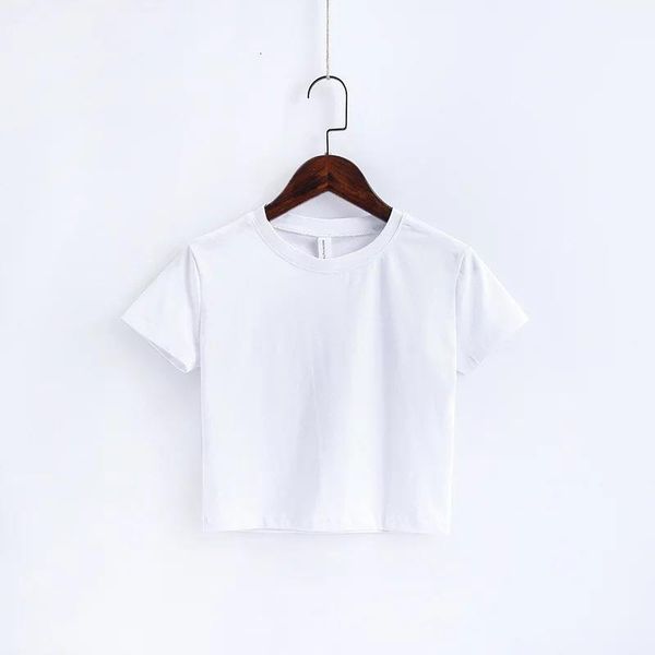 2020 selling blank round neck women crop t shirt drop shipping good quality, White
2020 selling blank round neck women crop t shirt drop shipping good quality, White