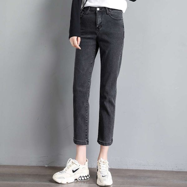 black and gray jeans women's capris fall 2020 new high waist korean slim leg straight pants, Blue
black and gray jeans women's capris fall 2020 new high waist korean slim leg straight pants, Blue