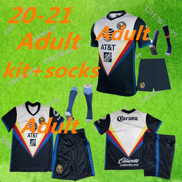 20 21 men kit socks mexico club de futbol america away soccer jersey kits 2020 2021 r. sambueza p. aguilar football shirt set uniform, Black;yellow
20 21 men kit socks mexico club de futbol america away soccer jersey kits 2020 2021 r. sambueza p. aguilar football shirt set uniform, Black;yellow