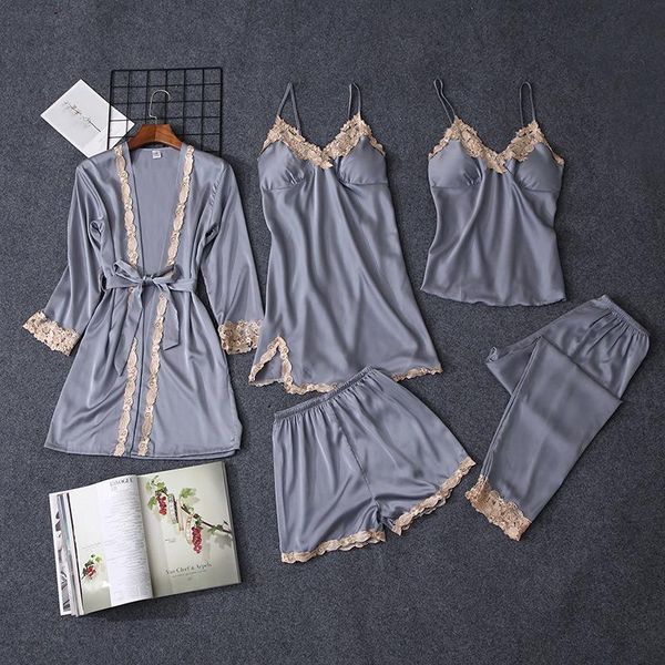 women's sleepwear 2021 summer short with lace solid female nightgowns nightdress korean style slim silk pijamas sets, Black;red
women's sleepwear 2021 summer short with lace solid female nightgowns nightdress korean style slim silk pijamas sets, Black;red