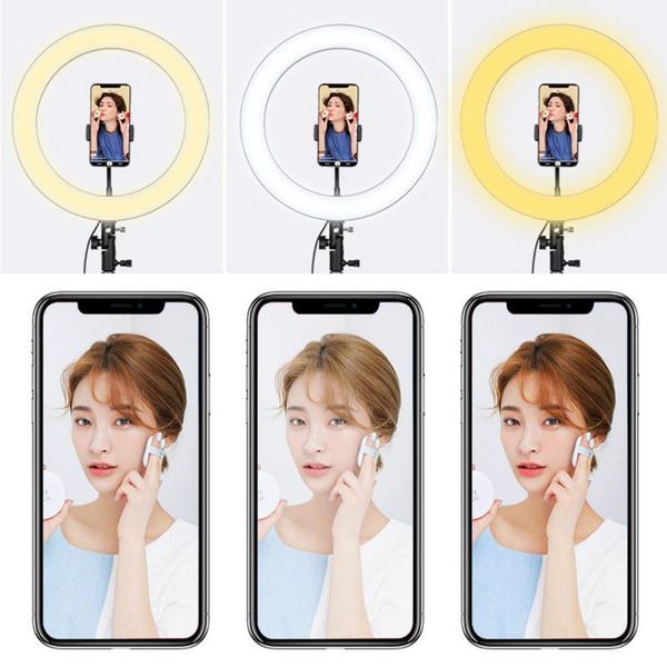 2020 led mobile phone fill light 36cm 288 led 18w 5600k studio camera ring light 3 colors beauty selfie fill wholesale
2020 led mobile phone fill light 36cm 288 led 18w 5600k studio camera ring light 3 colors beauty selfie fill wholesale