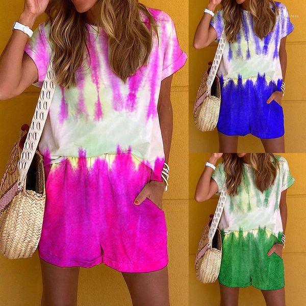designer tracksuits fashion tie dye short sleeve short pants womens 2pcs sets casual females clothing spring summer womens, Gray
designer tracksuits fashion tie dye short sleeve short pants womens 2pcs sets casual females clothing spring summer womens, Gray