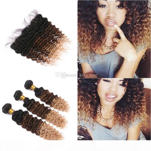 honey blonde deep wave hair extensions #1b 4 27 3 tone ombre hair bundles with ear to ear lace frontal 4pcs lot, Black
honey blonde deep wave hair extensions #1b 4 27 3 tone ombre hair bundles with ear to ear lace frontal 4pcs lot, Black