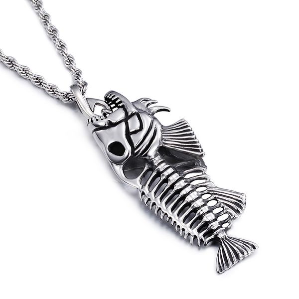 european and american jewelry new sweater chain retro fashion long wild fish bone pendant necklace jewelry clothing, Silver
european and american jewelry new sweater chain retro fashion long wild fish bone pendant necklace jewelry clothing, Silver