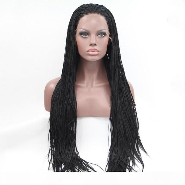 synthetic braided lace front wigs for women heat resistant fiber hair wigs premium braid wig, Black
synthetic braided lace front wigs for women heat resistant fiber hair wigs premium braid wig, Black
