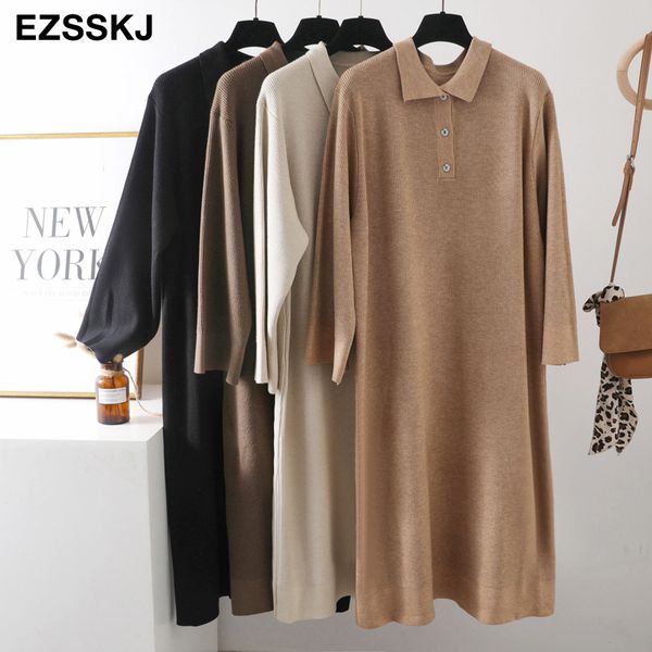 oversize autumn winter basic maix sweater dress women solid loose thick dress female jumper chic knit dress big sleeve 201125, Black;gray
oversize autumn winter basic maix sweater dress women solid loose thick dress female jumper chic knit dress big sleeve 201125, Black;gray