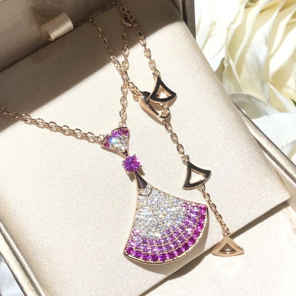 fashion classic ladies gradient color round pink sapphire design necklace daily party temperament rose gold necklace ing, Red;brown
fashion classic ladies gradient color round pink sapphire design necklace daily party temperament rose gold necklace ing, Red;brown