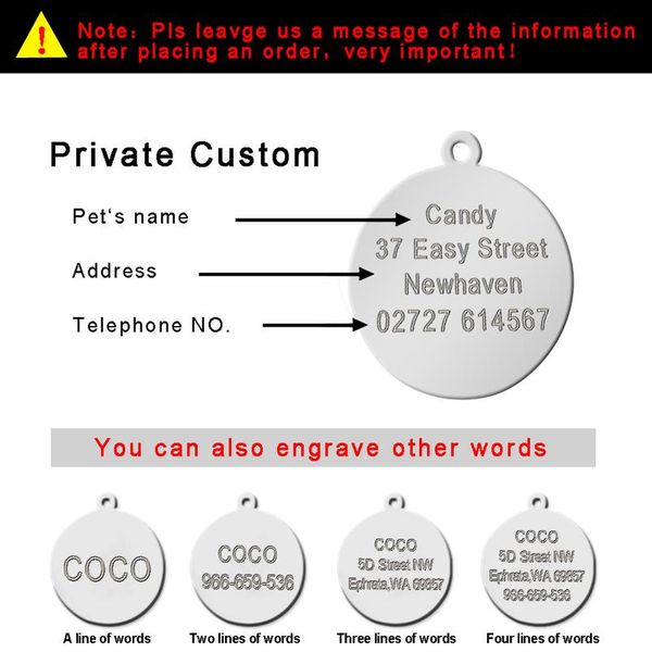 customized dog id tag pet personalized tags engraved round paw pet nameplate pendant for dogs & cats with gift bbyrdf
customized dog id tag pet personalized tags engraved round paw pet nameplate pendant for dogs & cats with gift bbyrdf