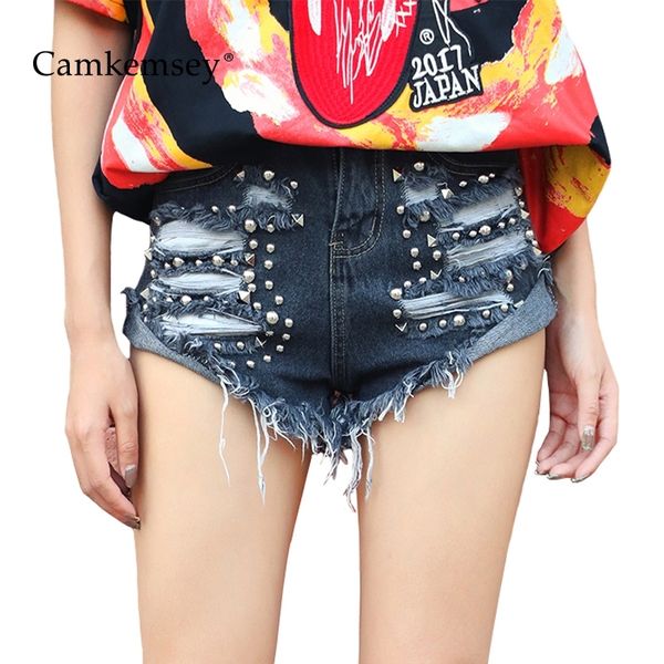 camkemsey punk rivet high waist denim shorts women summer style fringe tassel ripped hole black blue jeans shorts women y200822, White;black
camkemsey punk rivet high waist denim shorts women summer style fringe tassel ripped hole black blue jeans shorts women y200822, White;black