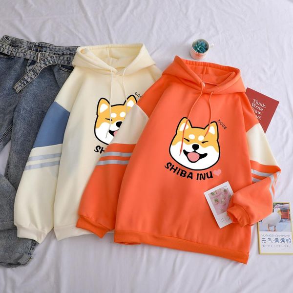 hip shiba hoodies streetwear warm women printed casual cotton female hoo sweatshirts winter hop lovely dog fleece kawaii loose wnami, Black 
hip shiba hoodies streetwear warm women printed casual cotton female hoo sweatshirts winter hop lovely dog fleece kawaii loose wnami, Black