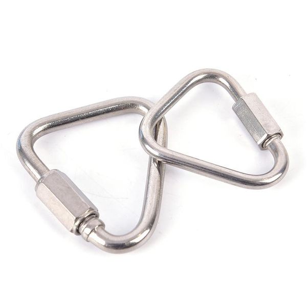 solid triangle carabiner stainless steel keychain snap clip hook buckle screw lock safety lock for rock climbing high- jllcjp
solid triangle carabiner stainless steel keychain snap clip hook buckle screw lock safety lock for rock climbing high- jllcjp