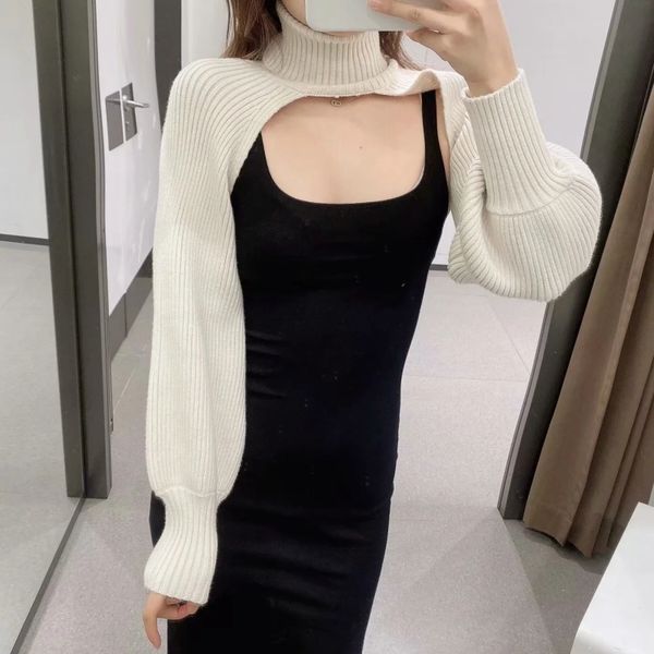 ladies high neck long sleeve knitted sweater casual fashion design pullover high street ladies top, Black
ladies high neck long sleeve knitted sweater casual fashion design pullover high street ladies top, Black