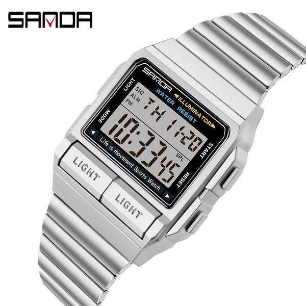 sanda silver men's watches brand luxury quartz watch men fashion steel waterproof rose golden male clock relogio masculino 201204, Slivery;brown
sanda silver men's watches brand luxury quartz watch men fashion steel waterproof rose golden male clock relogio masculino 201204, Slivery;brown