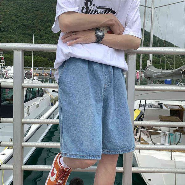 men's korean streetwear jeans shorts straight wide leg denim shorts 2021 fashion woman casual oversize pants w220214, White;black
men's korean streetwear jeans shorts straight wide leg denim shorts 2021 fashion woman casual oversize pants w220214, White;black