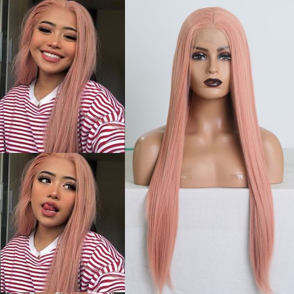 charisma pink wig long silky straight hair middle part synthetic lace front wig for women natural hairline cosplay wigs, Black;brown
charisma pink wig long silky straight hair middle part synthetic lace front wig for women natural hairline cosplay wigs, Black;brown
