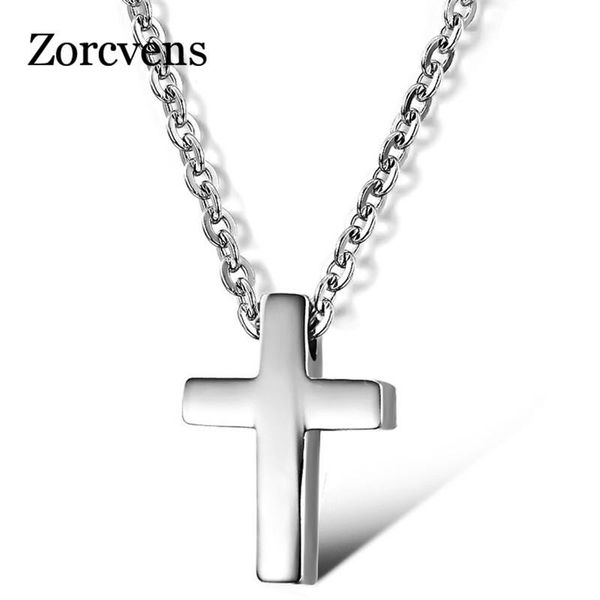 pendant necklaces zorcvens fashion jewelry cross chain women's gold-color 316l stainless steel necklace for women and men, Silver
pendant necklaces zorcvens fashion jewelry cross chain women's gold-color 316l stainless steel necklace for women and men, Silver