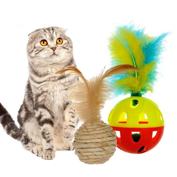 pet tumbler ball cat with colorful feather pet tumbler toy with bell self tease cat rolling interactive training toys
pet tumbler ball cat with colorful feather pet tumbler toy with bell self tease cat rolling interactive training toys