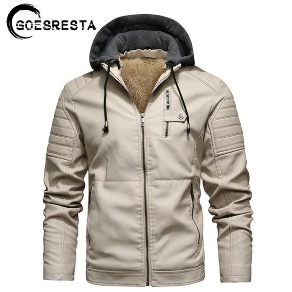 men winter new brand leather jackets casual fleece thicken motorcycle coat biker warm hoodie leather jacket men 201026, Black
men winter new brand leather jackets casual fleece thicken motorcycle coat biker warm hoodie leather jacket men 201026, Black