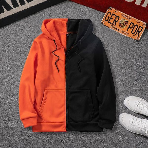 spring mens hoodies solid splice casual zipper hooded sweatshirts 2020 men sportswear loose fleece hoodies tracksuit clothing, Black
spring mens hoodies solid splice casual zipper hooded sweatshirts 2020 men sportswear loose fleece hoodies tracksuit clothing, Black