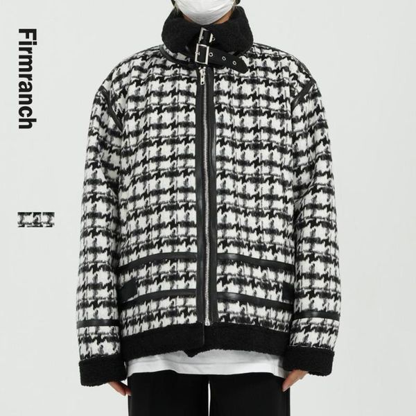 firmranch new men/women retro classic plaid lambswool inner coat streetwear thicken winter jackets overcoat casual down jackets, Black
firmranch new men/women retro classic plaid lambswool inner coat streetwear thicken winter jackets overcoat casual down jackets, Black