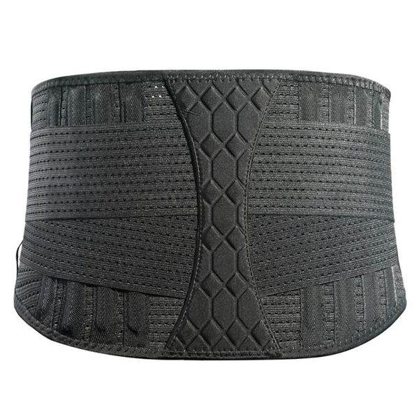 waist support lumbar belt breathable for safety sports spine steel plate run, Black;gray 
waist support lumbar belt breathable for safety sports spine steel plate run, Black;gray