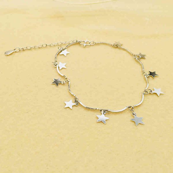 little star fashion ladies bracelet women's five-pointed anklet ethnic style imitation sterling silver new year gift, Golden;silver
little star fashion ladies bracelet women's five-pointed anklet ethnic style imitation sterling silver new year gift, Golden;silver