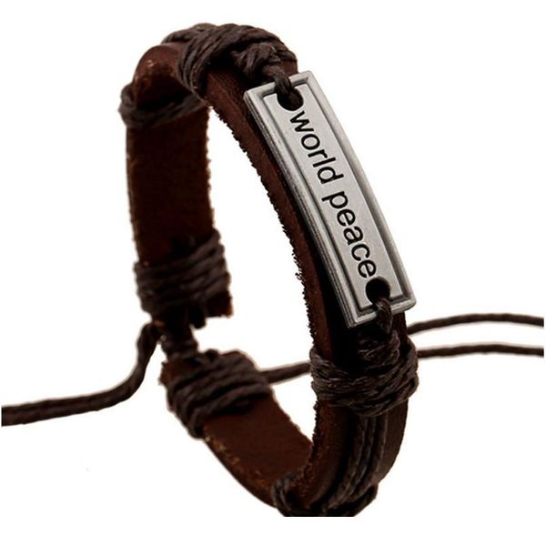 eif dock vintage nameplate charm bracelet for men world peace leather rope chain bracelets bangles friends jllzep
eif dock vintage nameplate charm bracelet for men world peace leather rope chain bracelets bangles friends jllzep