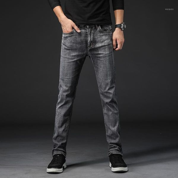 2020 spring autumn new men's stretch regular fit jeans business casual classic style fashion denim trousers male gray pants,1281, Blue
2020 spring autumn new men's stretch regular fit jeans business casual classic style fashion denim trousers male gray pants,1281, Blue