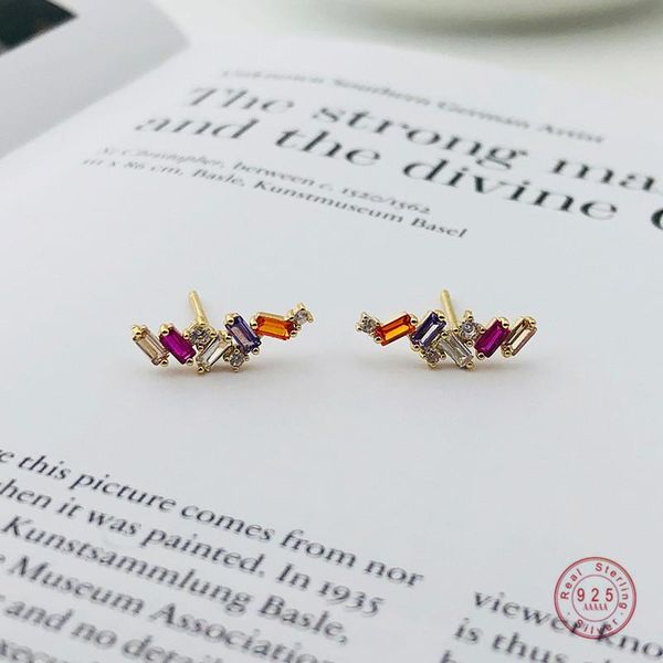 925 sterling silver color crystal inlaid stud earrings women fashion simple party wedding jewelry accessories girlfriend gifts, Golden;silver
925 sterling silver color crystal inlaid stud earrings women fashion simple party wedding jewelry accessories girlfriend gifts, Golden;silver
