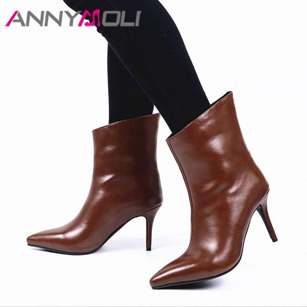 boots annymoli woman extreme high heel ankle pointed toe short stiletto female shoes autumn winter brown 34-431, Black
boots annymoli woman extreme high heel ankle pointed toe short stiletto female shoes autumn winter brown 34-431, Black