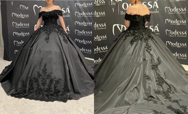 2022 black gothic wedding dress 3d floral flowers off the shoulder with sleeves applique corset wedding dresses bridal gowns, White
2022 black gothic wedding dress 3d floral flowers off the shoulder with sleeves applique corset wedding dresses bridal gowns, White