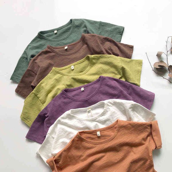 art style candy color korean children loose short-sleeved t-shirt 2021 summer p4323 g220223, Blue
art style candy color korean children loose short-sleeved t-shirt 2021 summer p4323 g220223, Blue