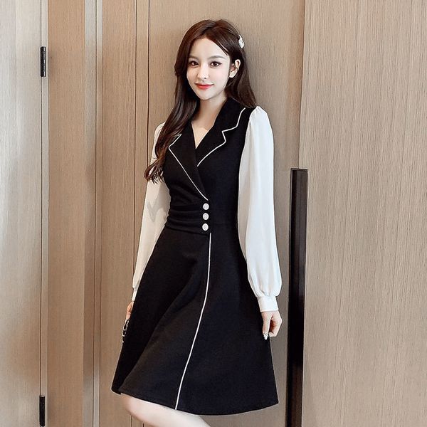 2021 new elegant blazer women patchwork party autumn long sleeve high waist mini dress female fashion korean clothing 3uyz, Black;gray
2021 new elegant blazer women patchwork party autumn long sleeve high waist mini dress female fashion korean clothing 3uyz, Black;gray