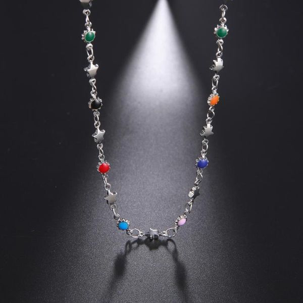 chokers my shape copper enamel choker necklaces for women girls aesthetic star necklace link chain fashion party jewelery accessories, Golden;silver
chokers my shape copper enamel choker necklaces for women girls aesthetic star necklace link chain fashion party jewelery accessories, Golden;silver