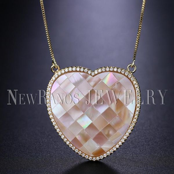 pendant necklaces ranos natural shell pearl necklace charm heart zirconias chain for women fashion jewelry nfx0031204, Silver
pendant necklaces ranos natural shell pearl necklace charm heart zirconias chain for women fashion jewelry nfx0031204, Silver