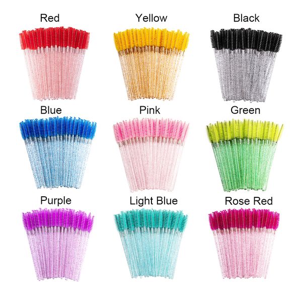 1000pcs disposable crystal eyelash makeup brush diamond handle mascara wands eye lash curling comb extension beauty tool
1000pcs disposable crystal eyelash makeup brush diamond handle mascara wands eye lash curling comb extension beauty tool