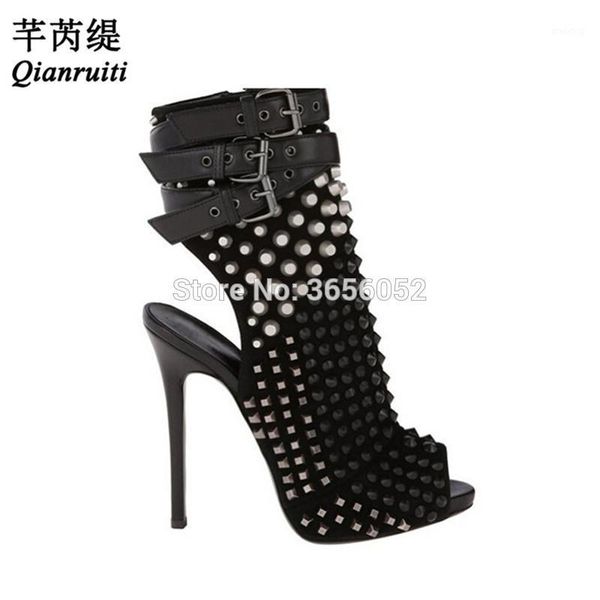 boots qianruiti spring slingback peep toe ankle bootie black white leather spiked shoes woman buckle strap rivet studs high heel boots1
boots qianruiti spring slingback peep toe ankle bootie black white leather spiked shoes woman buckle strap rivet studs high heel boots1
