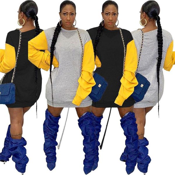 sweat dress women party casual patchwork puff sleeve mini dresses birthday winter clothes wholesale dropshipping 2020, Black;gray
sweat dress women party casual patchwork puff sleeve mini dresses birthday winter clothes wholesale dropshipping 2020, Black;gray