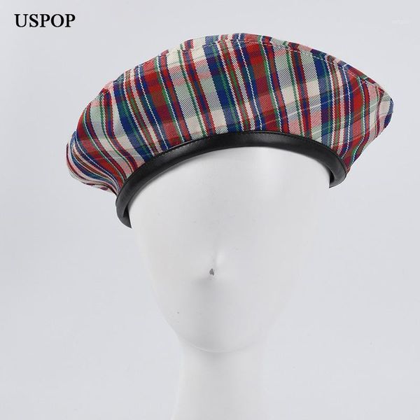 uspop women berets plaid cotton beret leather brim adjustable beret hats ne autumn hats1, Blue;gray
uspop women berets plaid cotton beret leather brim adjustable beret hats ne autumn hats1, Blue;gray