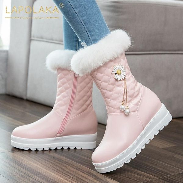 boots lapolaka 2021 arrivals large size 43 flowear sweet warm winter women shoes zipper platform plush snow booties lady, Black
boots lapolaka 2021 arrivals large size 43 flowear sweet warm winter women shoes zipper platform plush snow booties lady, Black