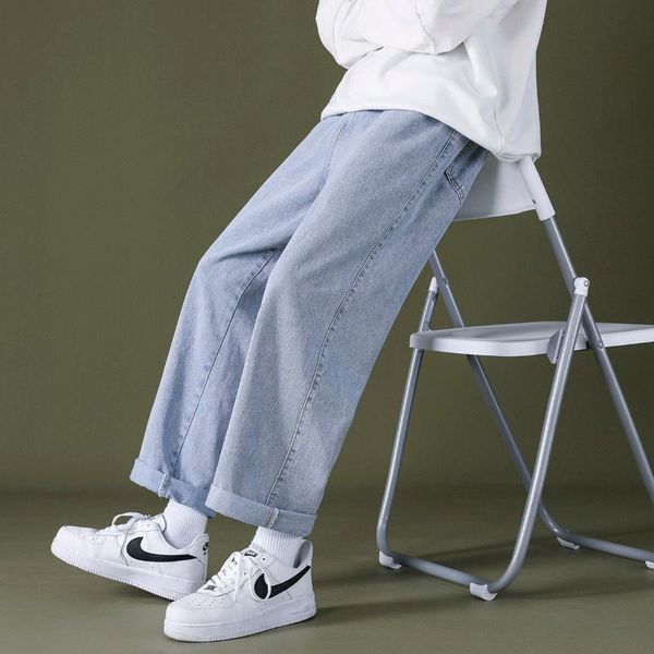 men new youth fashion jeans loose solid casual pants male trousers jeans denim pants, Blue
men new youth fashion jeans loose solid casual pants male trousers jeans denim pants, Blue
